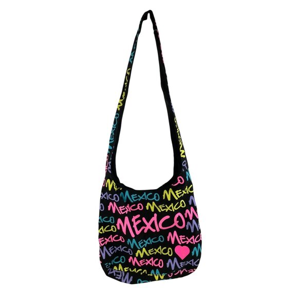 Getagadget Mexico Colorful Woven Canvas Tote Hobo Bag Shoulder Weekender Purse - Picture 4 of 11